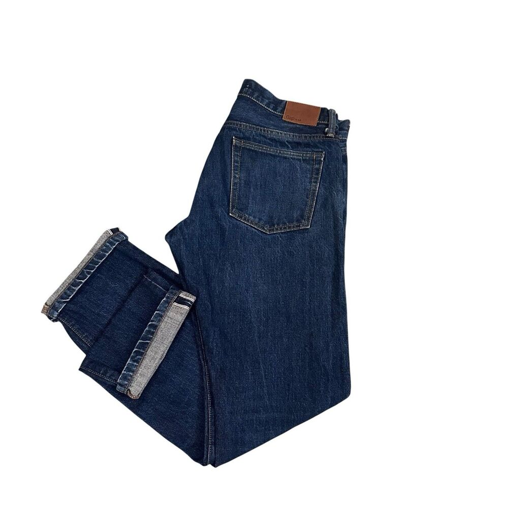 Gap Kaihara 1969 Japanese Selvedge Denim Jeans 31x30 Straight Button Fly Mens